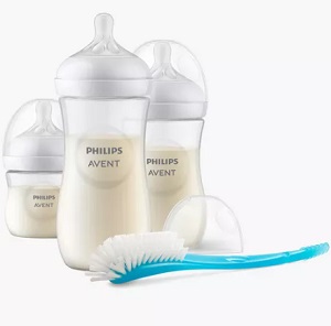 Set 3 Biberones Natural Response Avent + 1 cepillo
