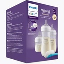Set 3 Biberones Natural Response Avent + 1 cepillo