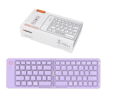Teclado plegable purpura Meetion MT-BTK001