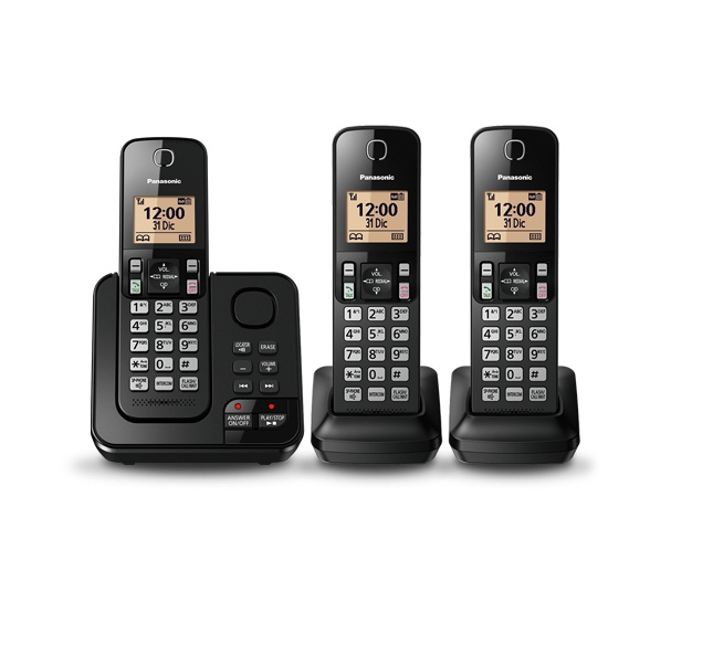 [KXTGC363LAB] Telefono Inalámbrico Panasonic 3 Bases