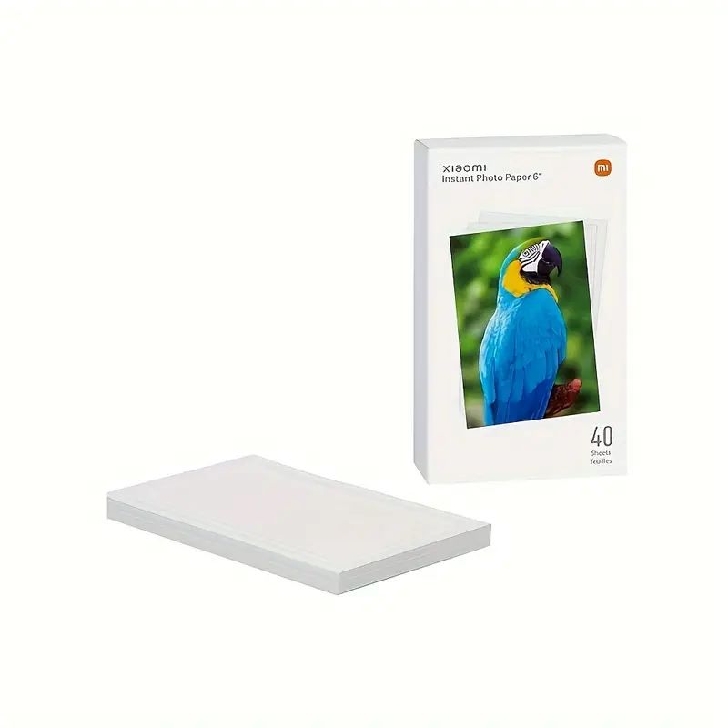 Papel instantáneo de 6" 40 hojas,para impresora de fotos xiaomi