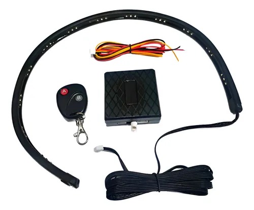 Set de luz led 4LEVLOC 90cm led azul rojo verde control remoto