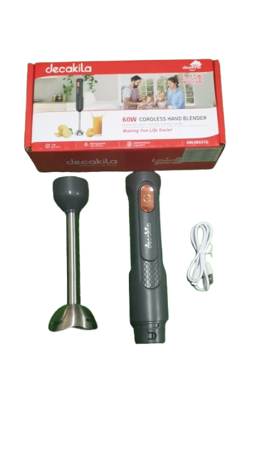 Batidora de Inmersión Inalámbrica 1 Velocidad 60w Decakila