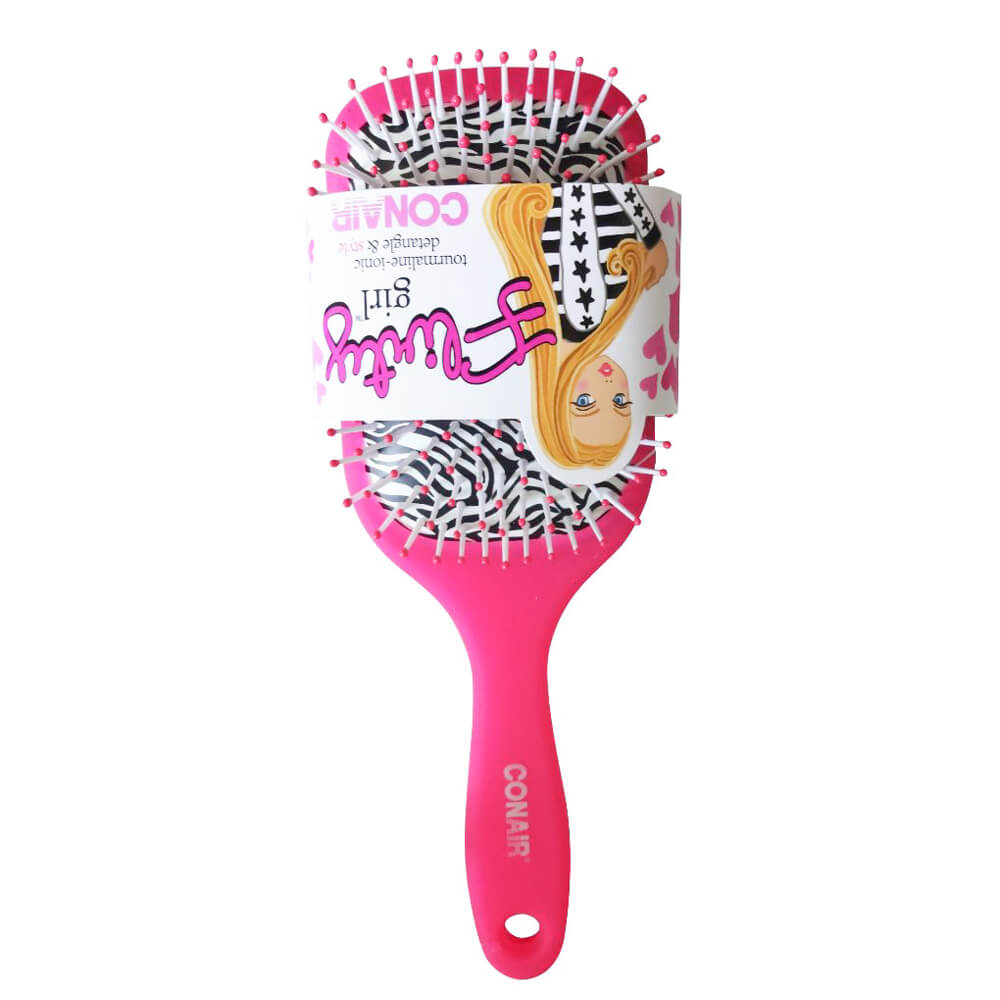 [88730] Cepillo De Cabello Conair Tipo Paleta Almohadilla Diseño Zebra