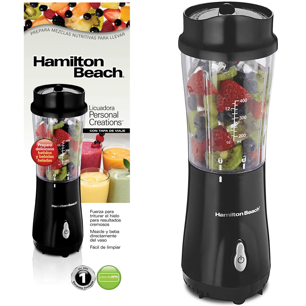 Licuadora Personal Hamilton Beach 51101BG Con Taza De Viaje 14Onzas