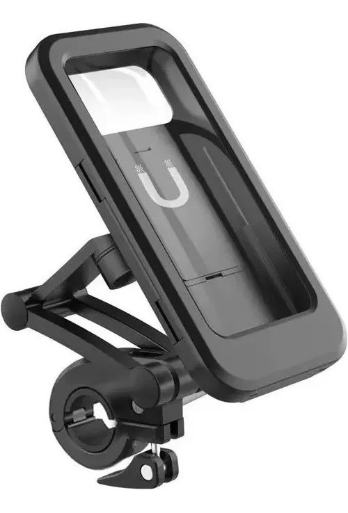 Soporte Porta Celular Moto Impermeable Con Rotación