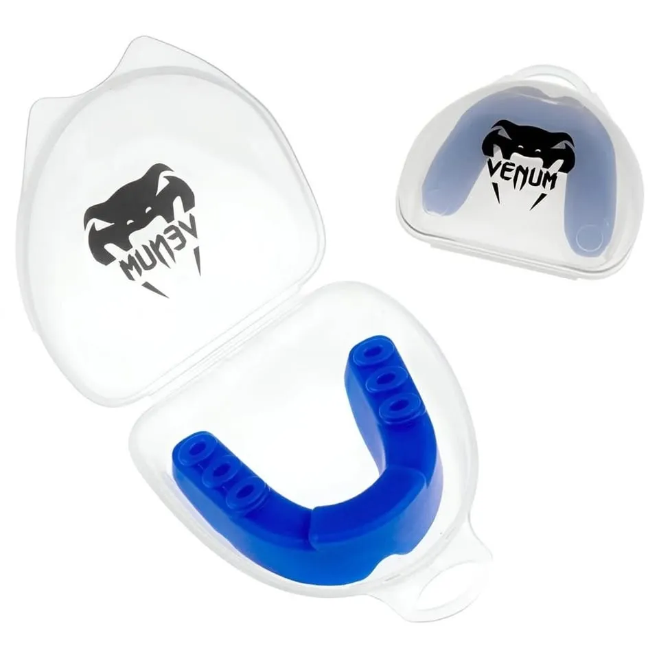 Protector Bucal Venum para Adulto - Con Estuche Doble Capa Sin Sabor - AZUL