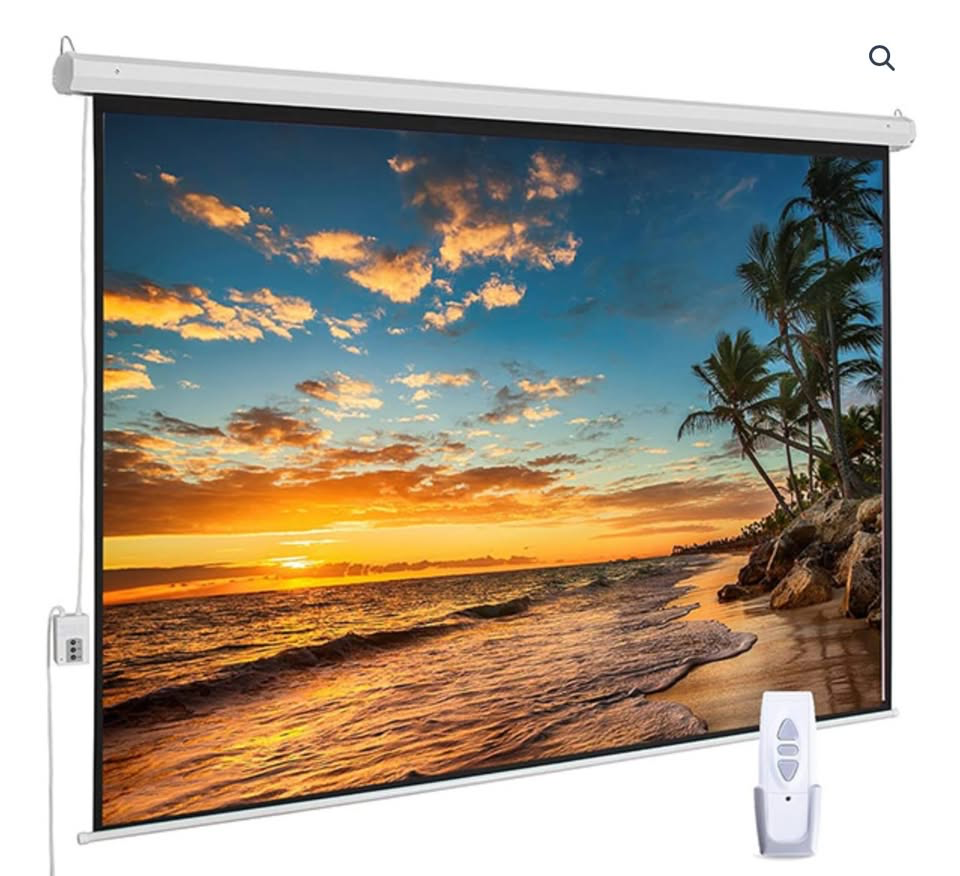 Pantalla para retroproyector automática de 120'' Promo Mundial