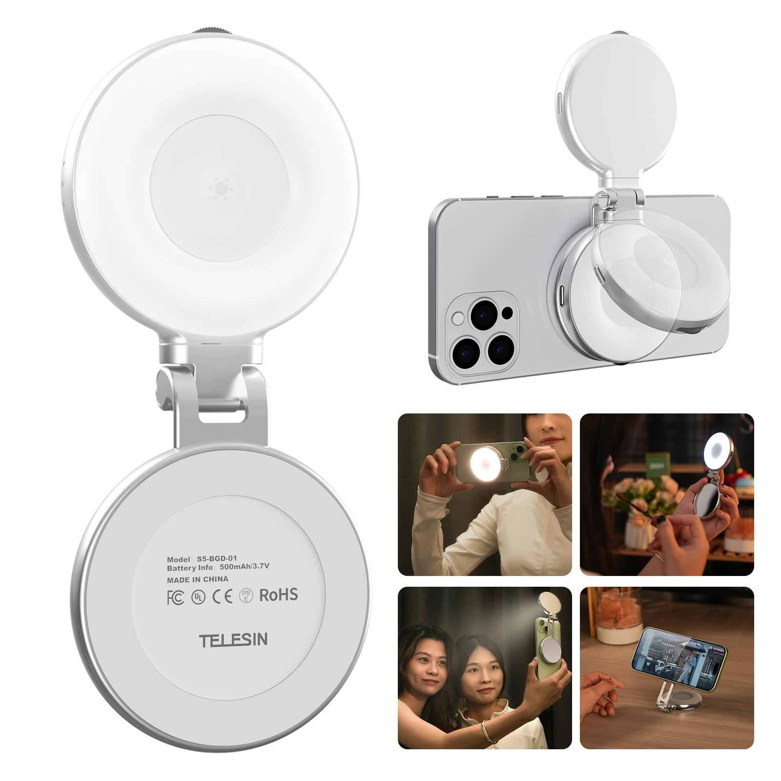 [TELECO3WH] Aro de Luz magnético Telesin para celular