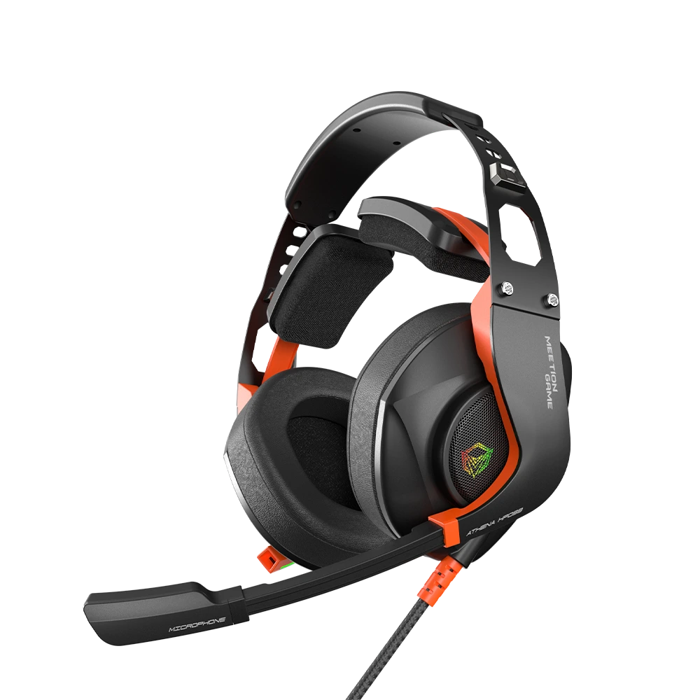 Audifonos Gamer Mt-Hp099 Negro/naranja Meetion