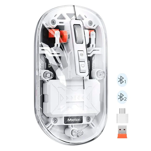 Mouse Wireless MT-BTM005 Blanco Meetion