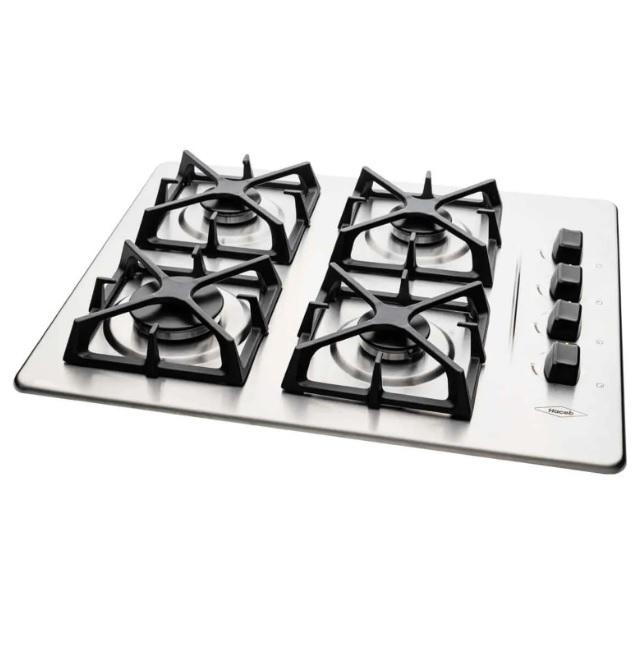 [HA-EN-PFC-CG-60 INOX MLGP] Encimera 4Q. A Gas Acero Inox. Pfc-Cg 60Inox Ml Gp