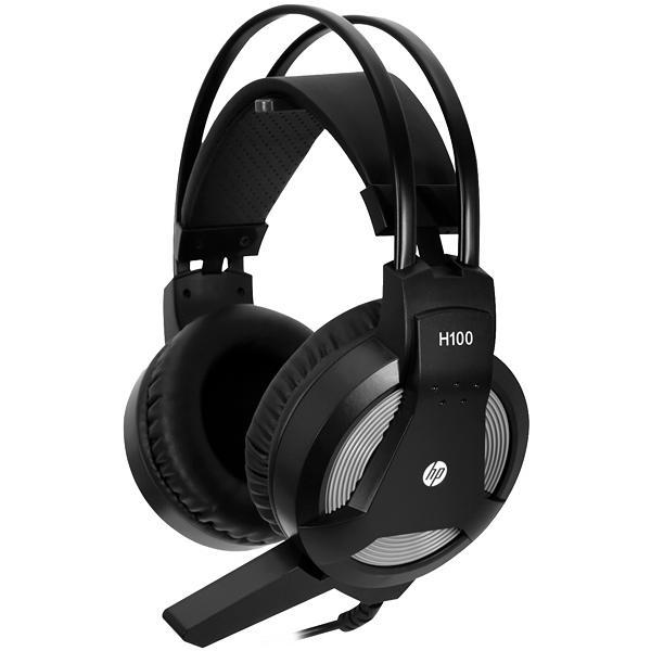 Auriculares Gaming Para Juegos, Conector 3.5 Mm Sin Retroiluminacion, Hp H100Bk