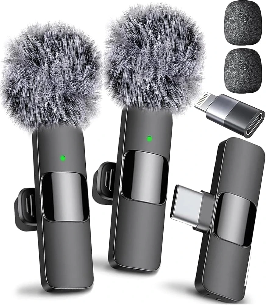 Micrófono Lavalier Inalámbrico Para Iphone Android, Ebasix
