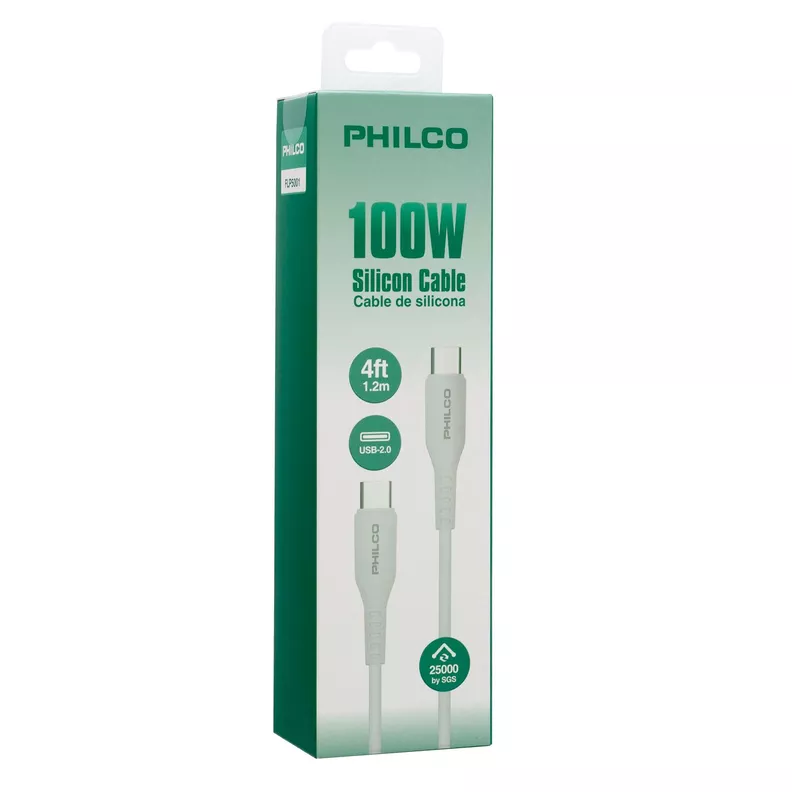 Cable Usc C a Usb C,1.2m,  Philco