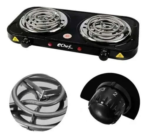 [H002] Hornilla Electrica 2 Quemadores, Echef Pro