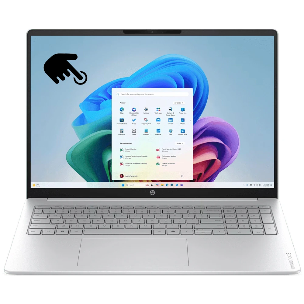 [HPD10E8UA] Laptop Omnibook 3 16" Touch Ryzen5 16Gbram 256Gb Ssd, Hp