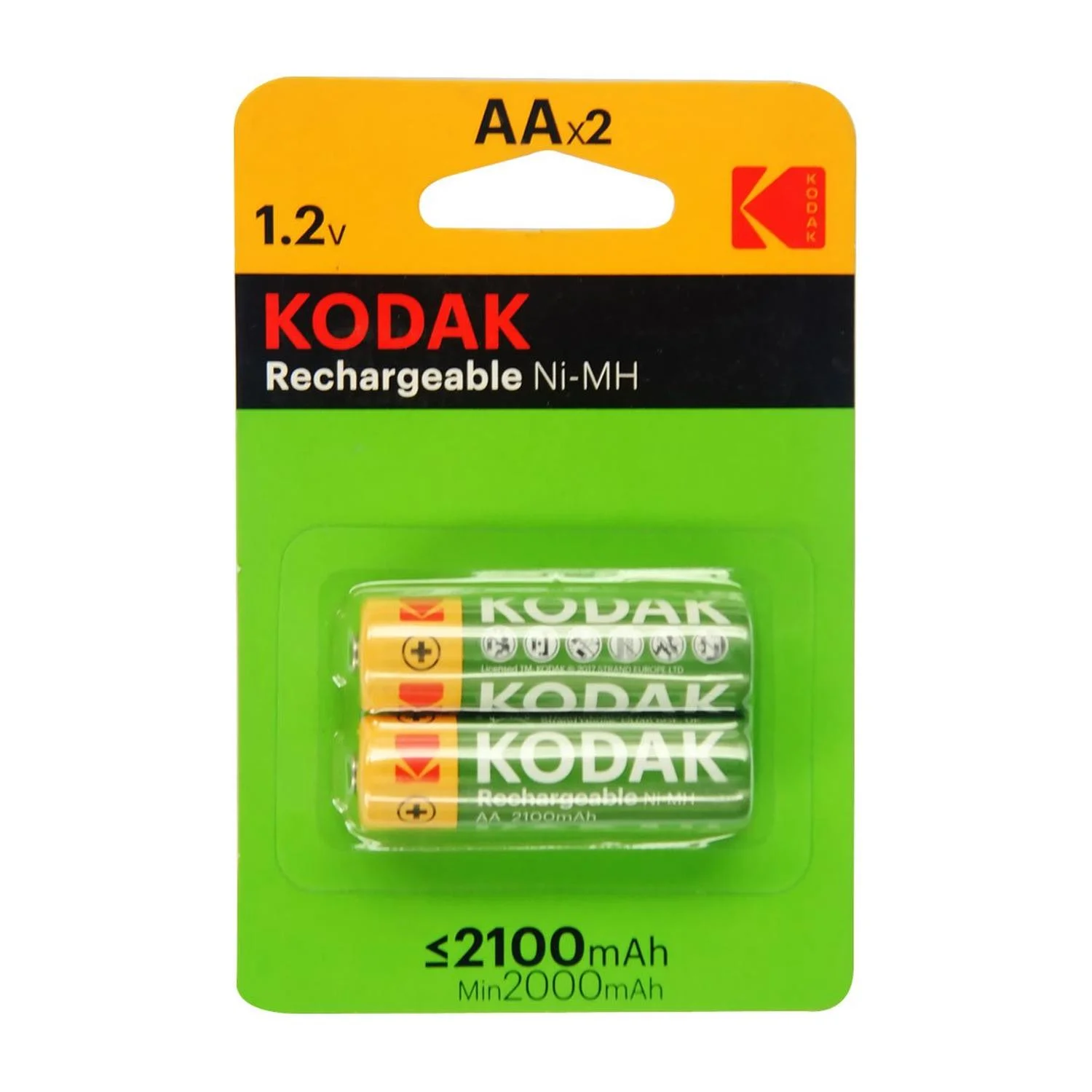 Pilas Rec Aa 2100Mah, Blister X2, Kodak