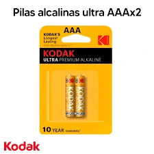 Pilas Alcalinas Ultra Aaa, Blister X2, Kodak