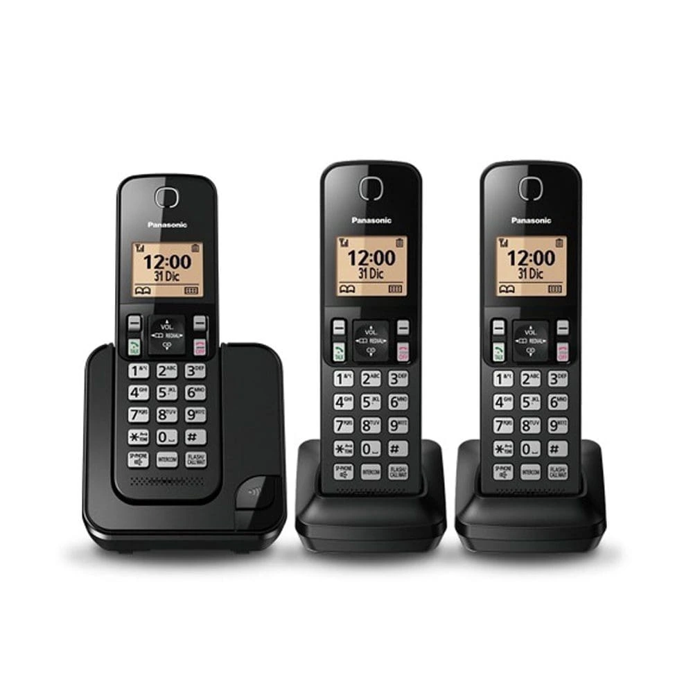 Telefono Inalámbrico Dect6.0 C/id, 3 Auriculares, Panasonic