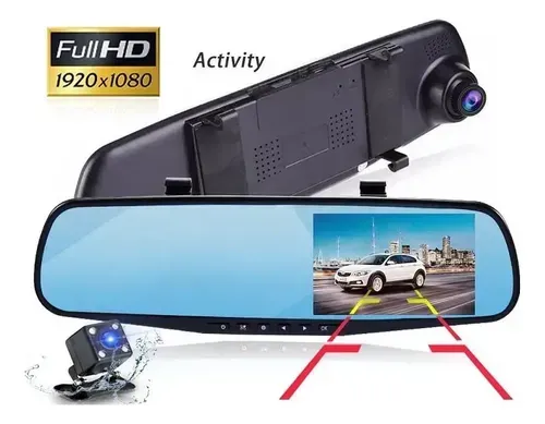 Retrovisor con Cámara para Auto, Pantalla 5 Pulgadas, Ebasix