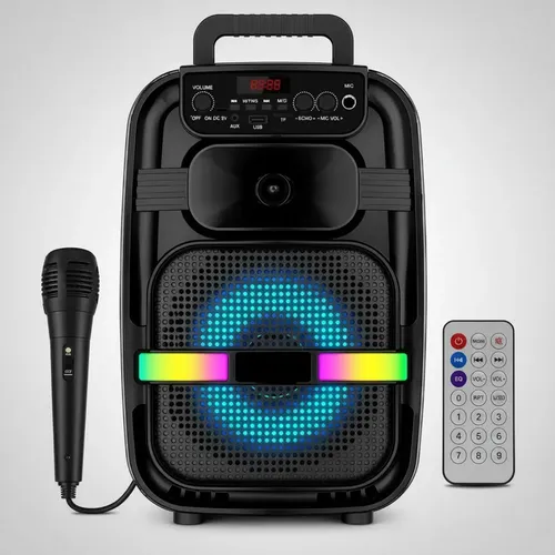 Parlante Portátil, 8 Pulgadas, Bt, Usb, Sd, Fm, Ebasix
