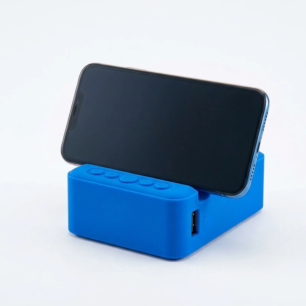 PARLANTE BLUETOOTH CON SOPORTE PARA CELULAR Y TABLET