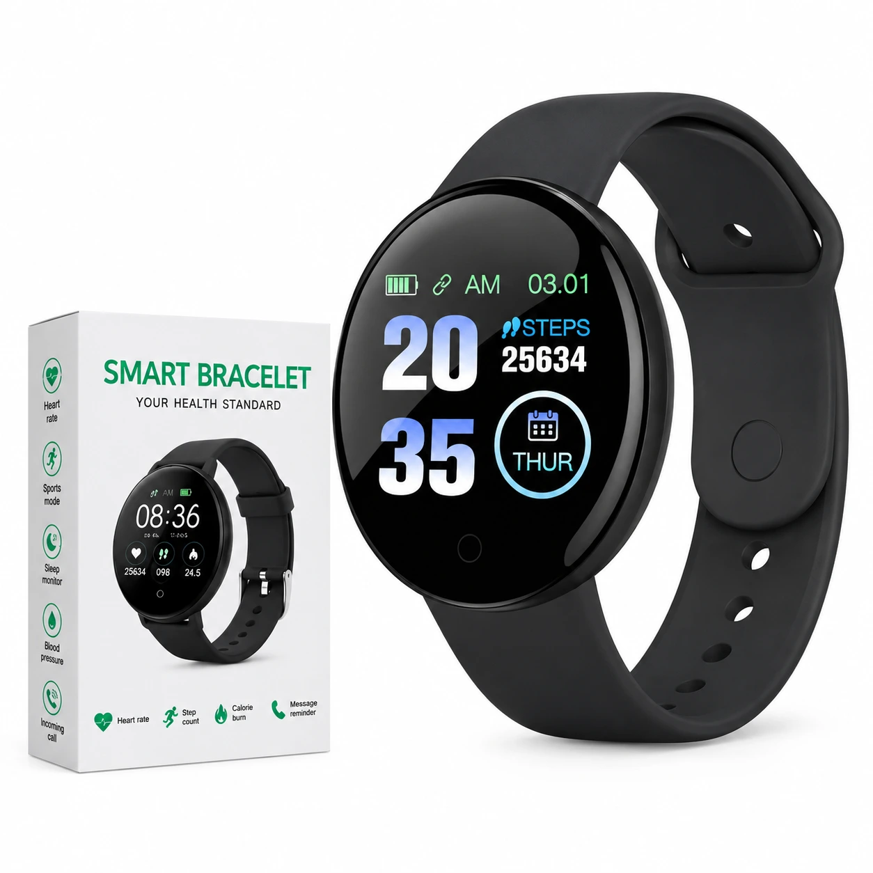 Smart Watch D18 Color Negro