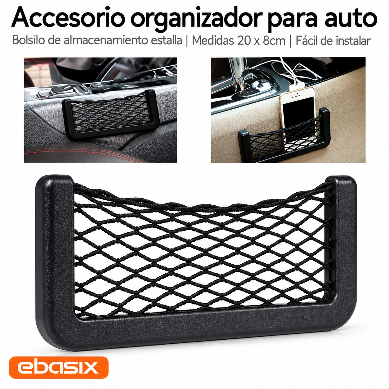 Accesorio Organizador para Auto, 20*8Cm, Ebasix