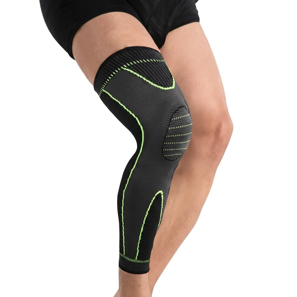 Soporte Elástico Deportivo de Rodilla y Pierna Media AV