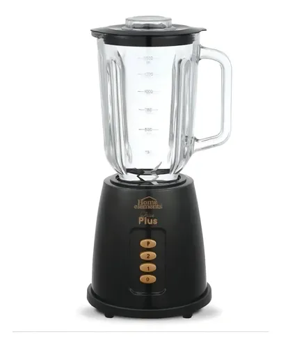 Licuadora Jarra Vidrio 1.5L 500W 2 Velocidades Home Elements