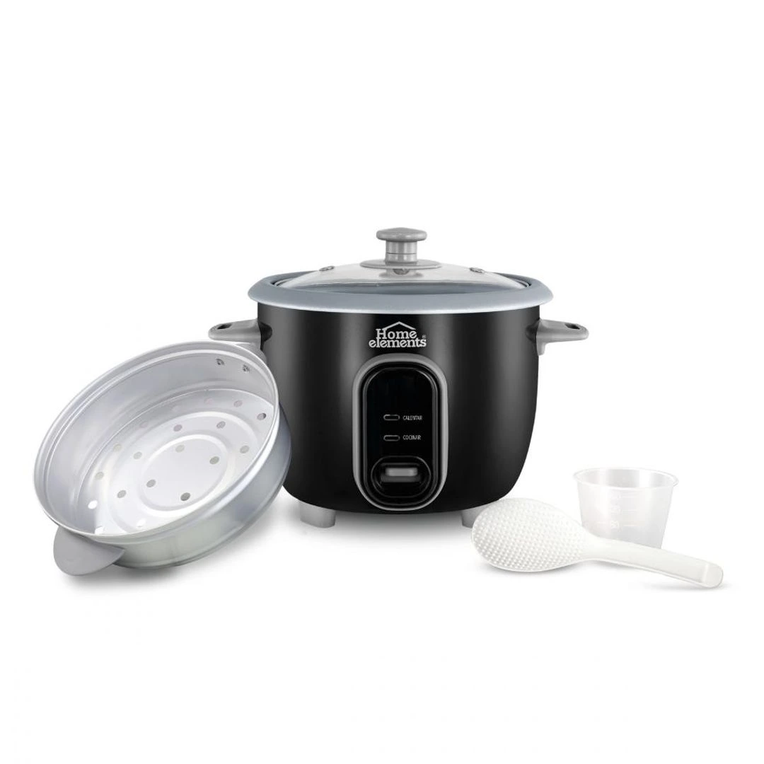 Olla Arrocera 1.8L Negra con Vaporera