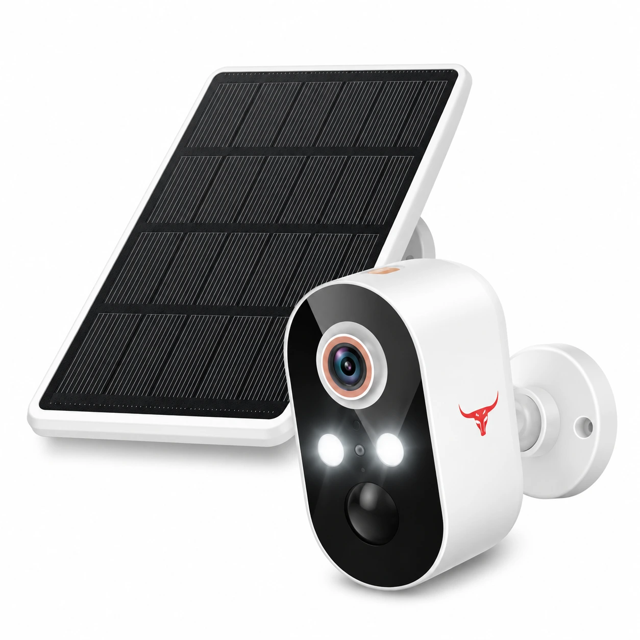 Cámara de Seguridad con Panel Solar, Ebasix