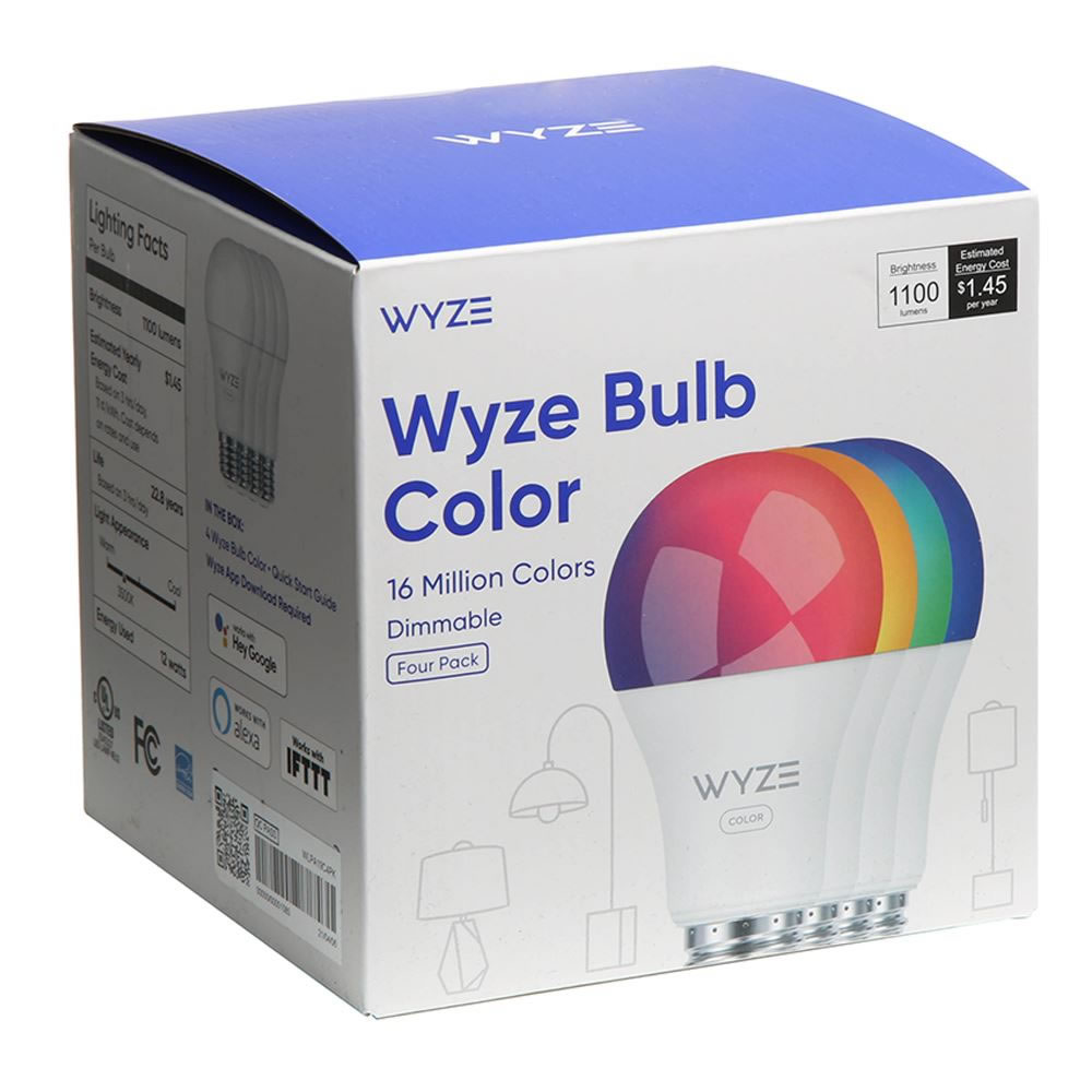 Bombillas Focos Inteligentes Wyze Bulb 4-Pack Rgb