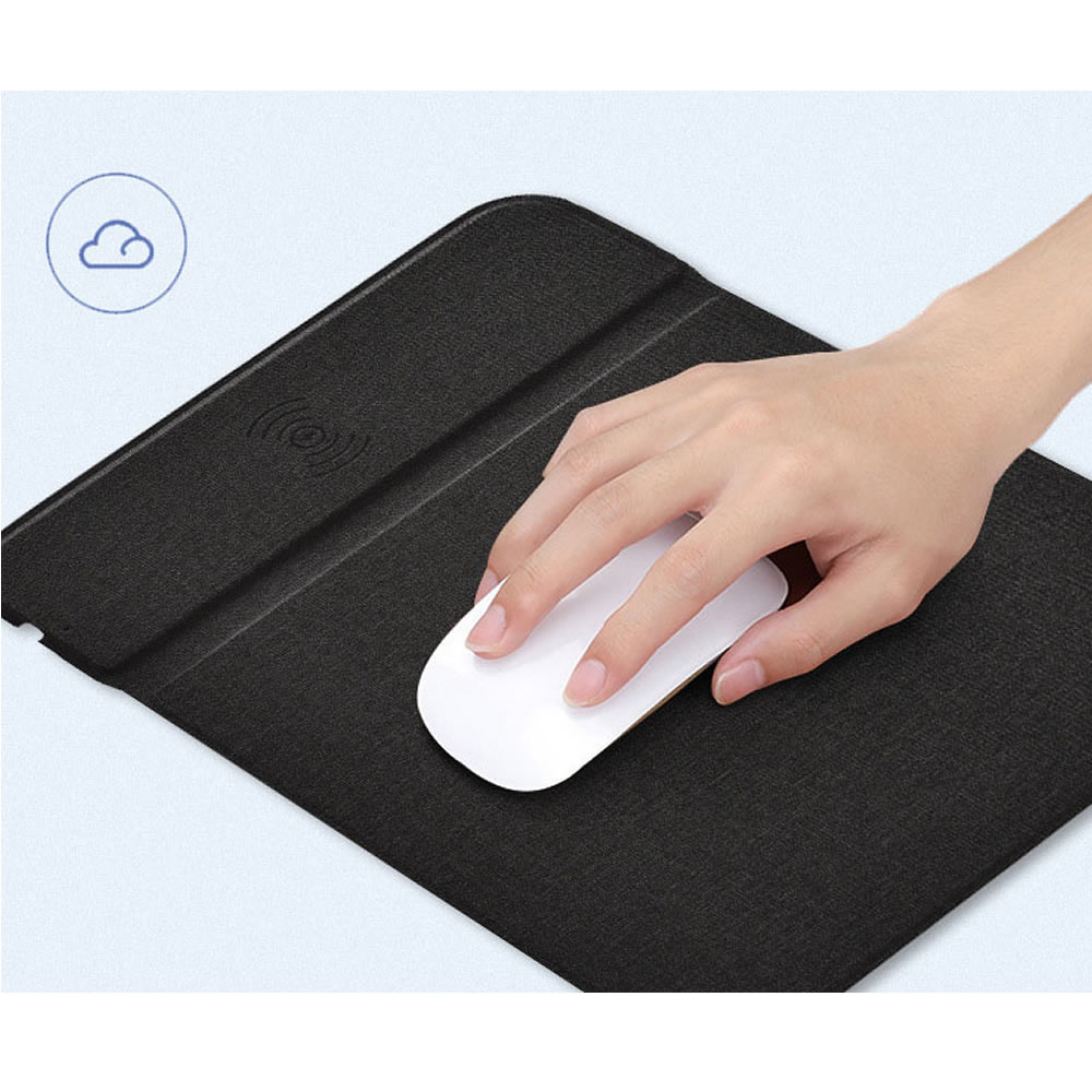 Mouse Pad Con Carga Rápida Inalámbrica 15W Para Celular