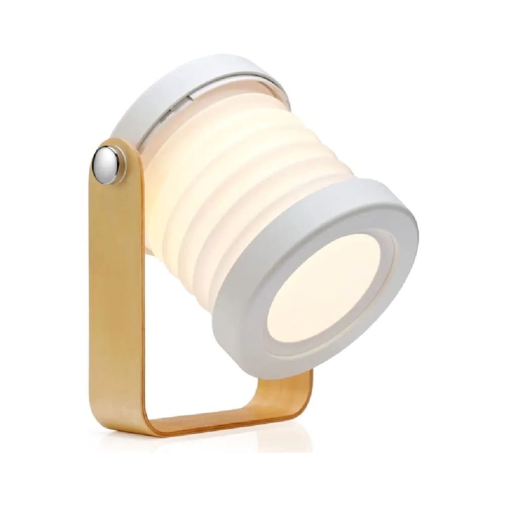 Lampara portatil plegable recargable color blanco, Ebasix
