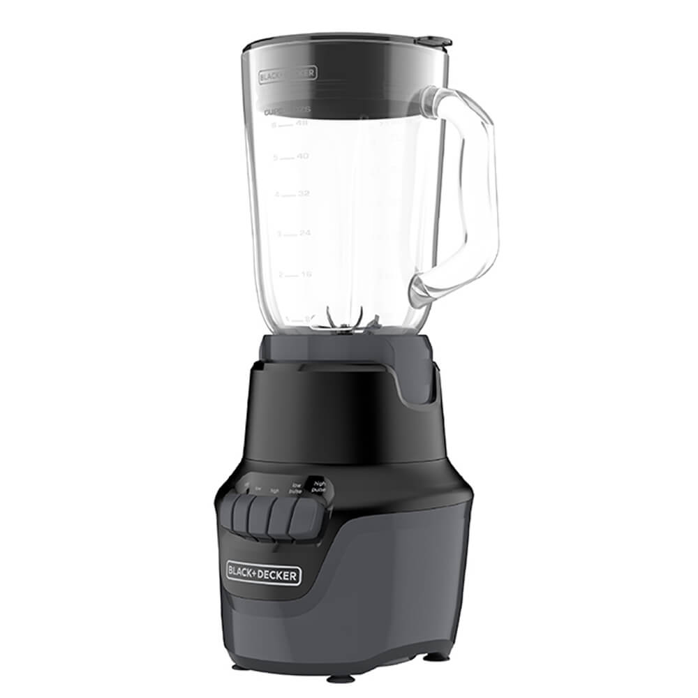 [BD-BL1600BG-LA] Licuador black decker hilex 800W jarra de vidrio 1.5 LTS 4 VEL. negra