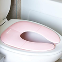 Asiento de baño plegable para viaje para niños - ventosas antideslizantes - color rosado