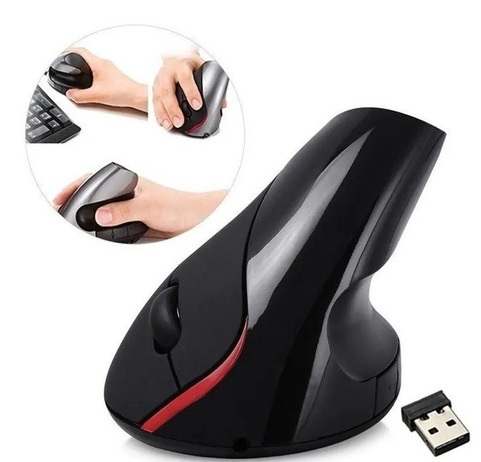 MOUSE VERTICAL ERGONOMICO GAZAL CON CABLE DE CARGA INALAMBRICO M619