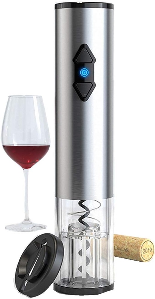 Abrebotellas eléctrico Sacacorchos de vino automático alimentado por 4 pilas AA