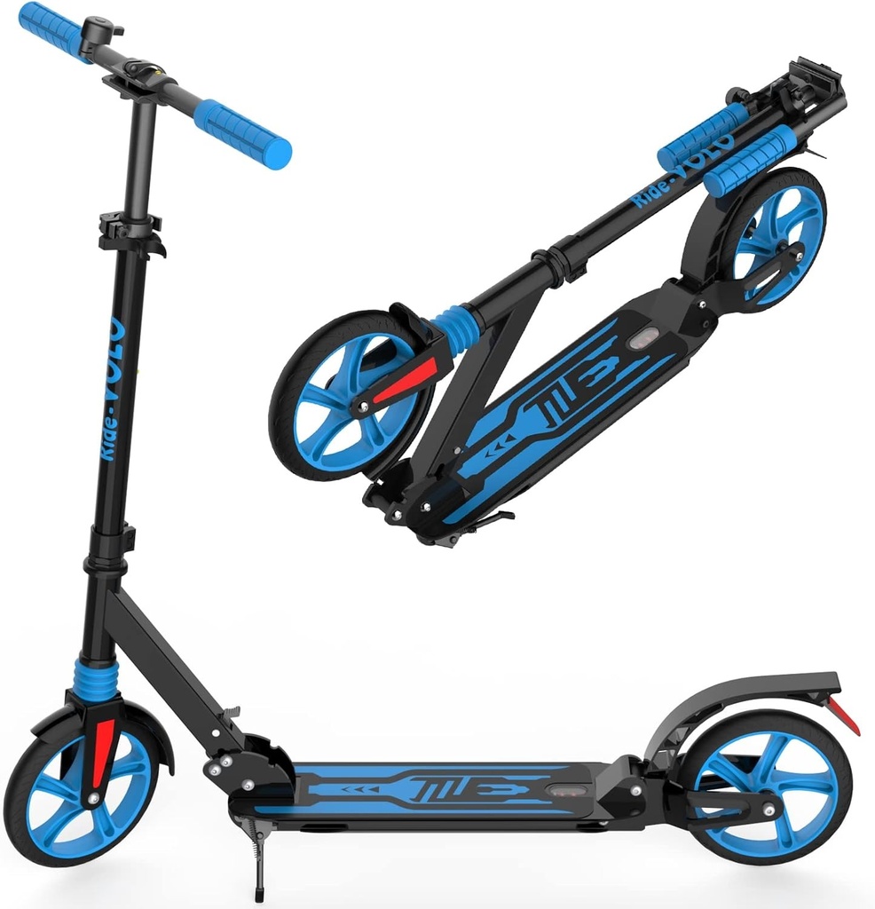 Scooter Monopatín De Aluminio Color Azul