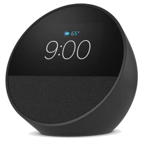 [840268963422] Alexa Amazon Echo Spot - Smart Alarm Clock - Color Negro