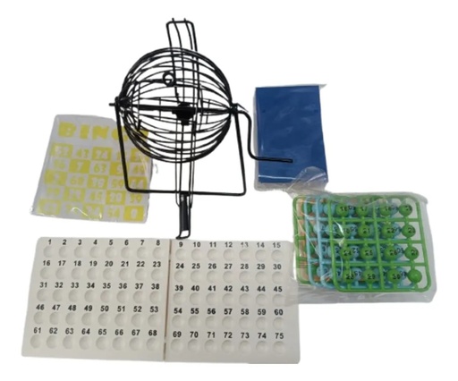 [P000000253] Bingo, Juego De Mesa, Con Accesorios