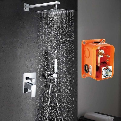 [53256232] Ducha Empotrada Con Caja Pared Con Rociador Extraplano /Roma