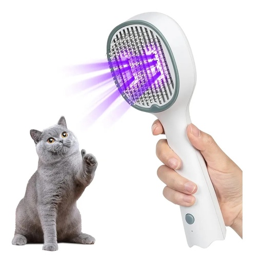 [ZF-622-2] Cepillo Removedor De Pelo Con Luz Esterilizador Para Mascota