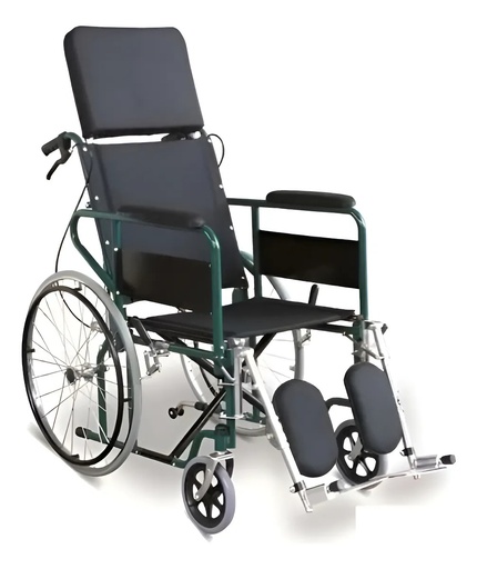 [SAL02113] Silla De Ruedas Tipo Camilla Impermeable Verde Con Negro