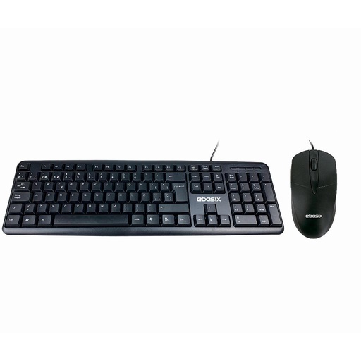 [40673] Combo Teclado Y Mouse Alámbrico Ebasix Cm011 PROMO