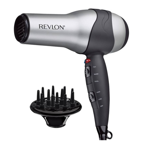 [RV473CP] Secadora De Cabello Revlon Con Difusor Turbo Voluminizador