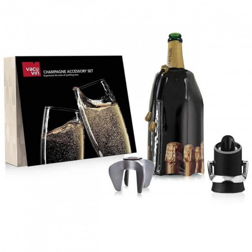 [VV-38899606] Set De Champagne Accessory Vacu Vin 3 piezas