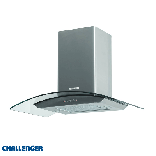 [7137] Campana De Isla 120V  Challenger Cx4880 Vidrio Curvo 80 Cm